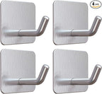 VIS'V Adhesive Hooks, Heavy Duty Shower Wall Stick on Hooks, Waterproof by VISV