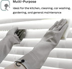 Myungjin 2 Pairs Reusable Waterproof Non-Slip Honeycomb Grip Latex Rubber Gloves - Image 9