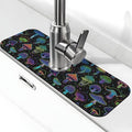 Cool Mushroom Mushrooms Kitchen Sink Splash Guard Faucet Mat Super Absorbent by Unknown