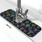 Cool Mushroom Mushrooms Kitchen Sink Splash Guard Faucet Mat Super Absorbent by Unknown