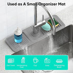 17.7'' Faucet Mat for Kitchen Sink Kitchen Sink Splash Guard Silicone Kitchen - Image 6