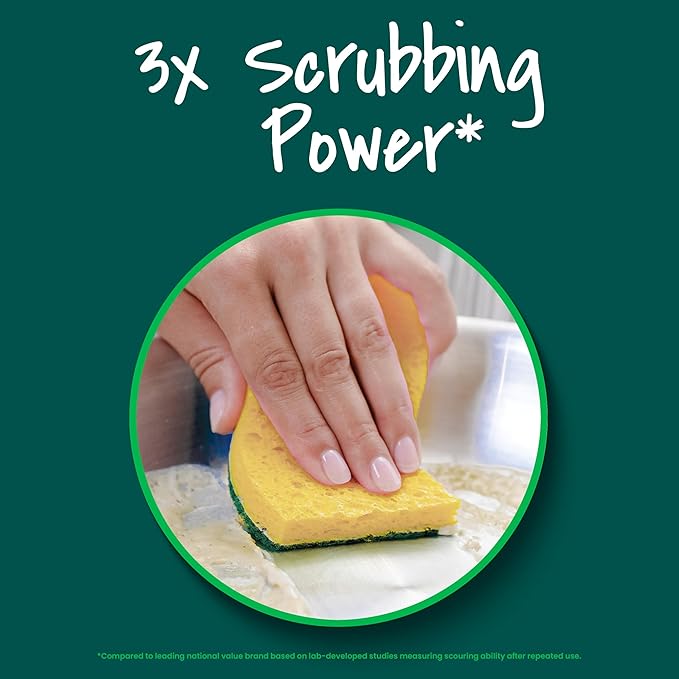 Scotch-Brite Heavy Duty Scrub Sponge, 9 Kitchen Sponges Designed - Image 6