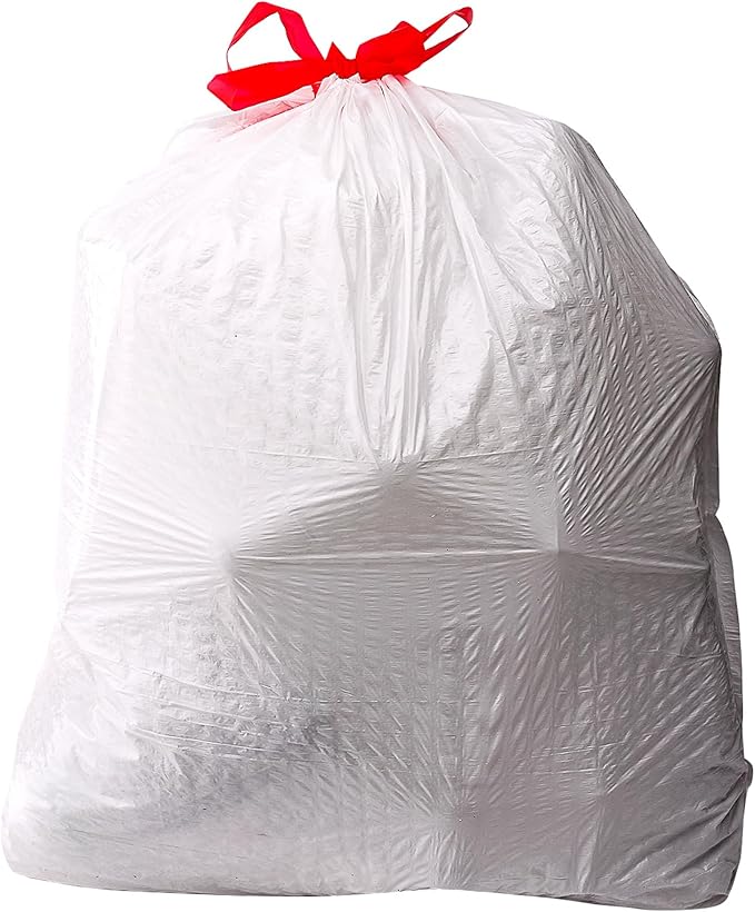 Amazon Basics 13 Gallon Tall Kitchen Drawstring Trash Bags, Flextra Strength - Image 2