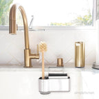 simplehuman Sink Caddy Sponge Holder, Brushed Stainless Steel - Image 3