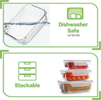 HOMBERKING Glass Food Storage Containers - Image 5