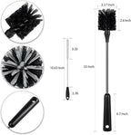 Water Bottle Brush & Straw Cleaner Set, Stainless Steel Long Handle Baby Bottle - Image 4