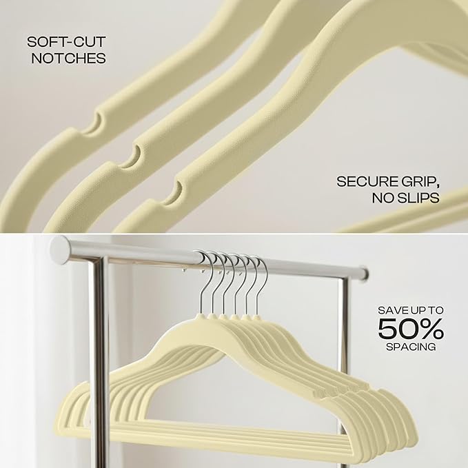 Utopia Home Velvet Hangers 50 Pack - Image 2
