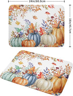 Fall Watercolor Pumpkin Dish Drying Mat 18 x 24 Inch - Image 2