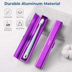 Aluminum Toothbrush Travel Case, Portable Travel Toothbrush Holder, Durable - Image 2