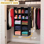 Ofiray-home 5 Tier Hanging Closet Organizer, 14 Compartments Sweater Organizer - Image 3