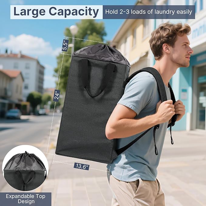 Bukere Laundry Backpack for College Students Dorm Essentials, Extra Large 90L - Image 2
