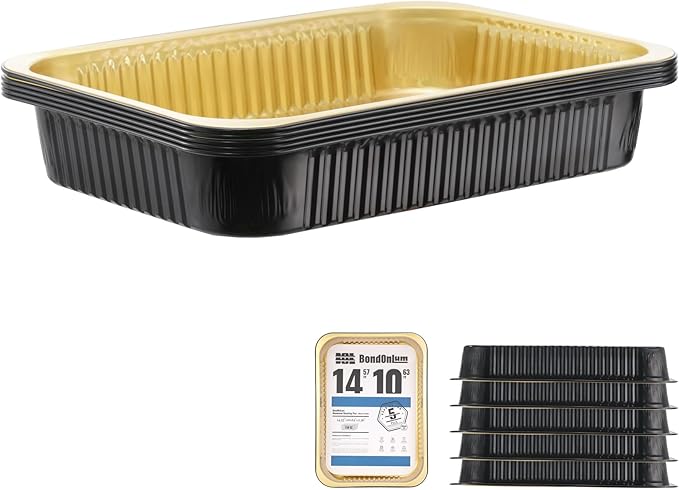 Aluminum Foil Pans, Extra Heavy Duty Disposable Aluminum Baking Pans, - Image 2