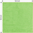 HOMEXCEL Green Microfiber Cleaning Cloth 12 Pack, 12.5 x 12.5 inch Microfiber - Image 7