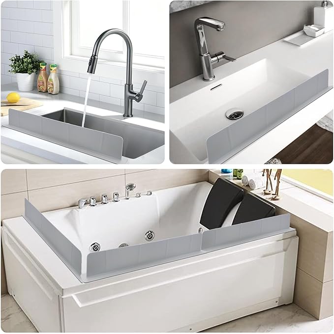 EEEKit Silicone Kitchen Sink Splash Guard, Sink Splash Protector - Image 6