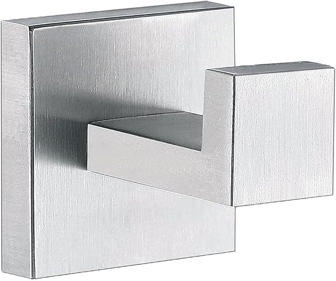 Towel Hooks for Bathrooms, Brushed Nickel Towel Hook for Kitchen Bathroom by Delarkusi