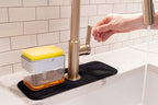 S&T INC. Microfiber Kitchen Faucet Sink Mat Drip and Splash Catcher - Image 5