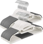 SONGMICS 50 Pack Coat Hangers, Heavy-Duty Plastic Suit Hangers, S-Shaped Opening by SONGMICSbySONGMICSHOME
