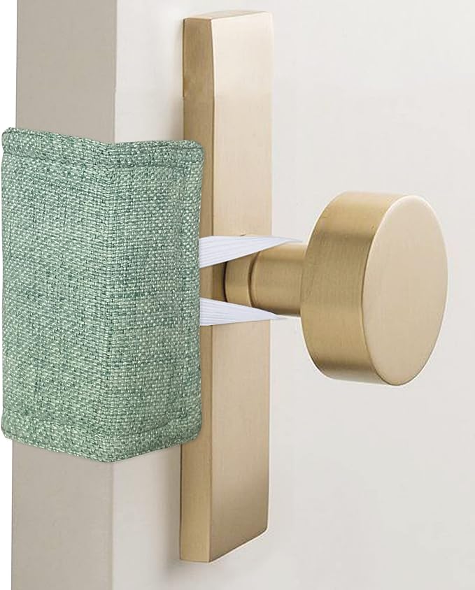 Baby Quiet Door Closer Silencer Cushion, Door Latch Cover Prevent from Locking - Image 5