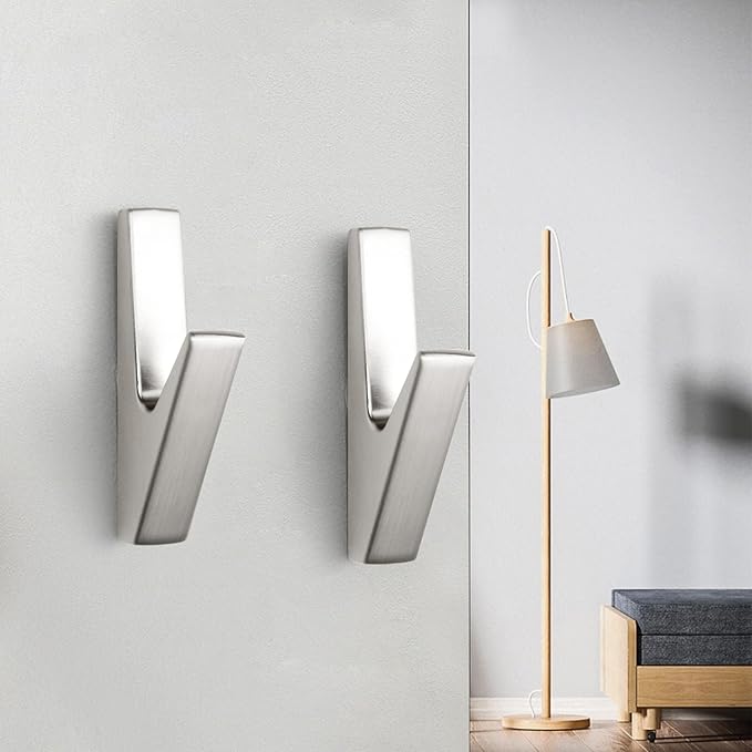 5 Pack Coat Hook, Wall Hooks, Coat Hooks Wall Mount, Metal Wall Hooks Holder - Image 2