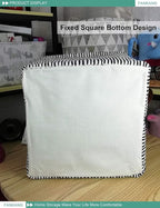FANKANG Square Nursery Hamper Storage Bins Canvas Laundry Basket Foldable - Image 8