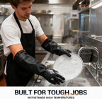 ThxToms Heavy Duty Rubber Gloves, Industrial Chemical Resistant Gloves - Image 3