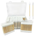 1000-Pack Bamboo Cotton Swabs Bulk by Garrelett