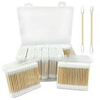 1000-Pack Bamboo Cotton Swabs Bulk by Garrelett