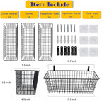 Joben Oligey 3 Set Hanging Wall Baskets, Wire Basket - Image 2