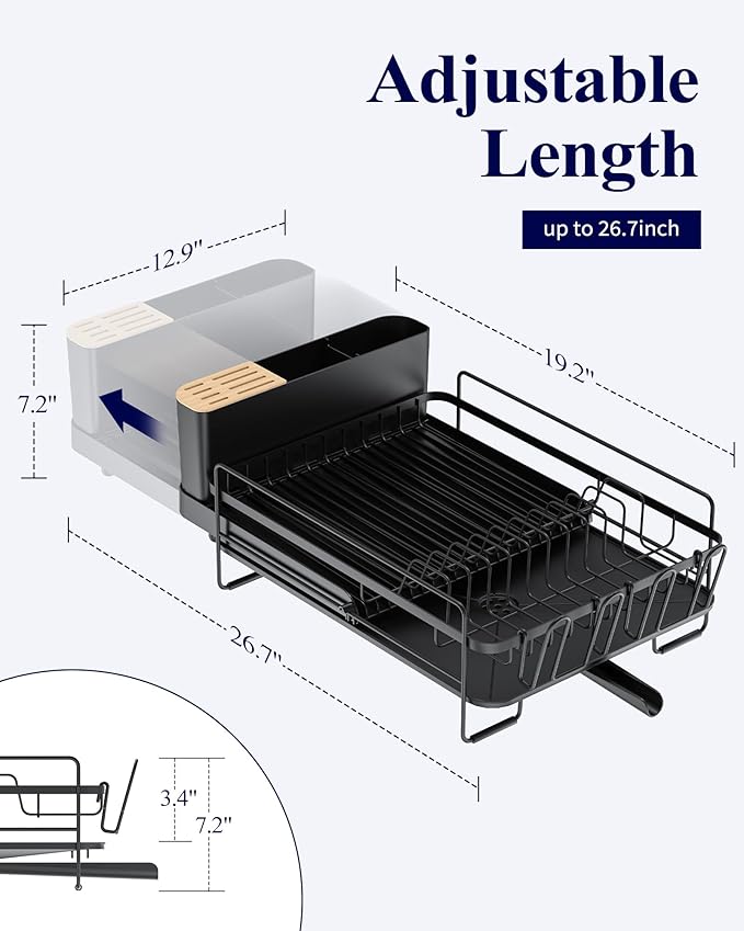 Kitsure Large Dish Drying Rack - Image 4