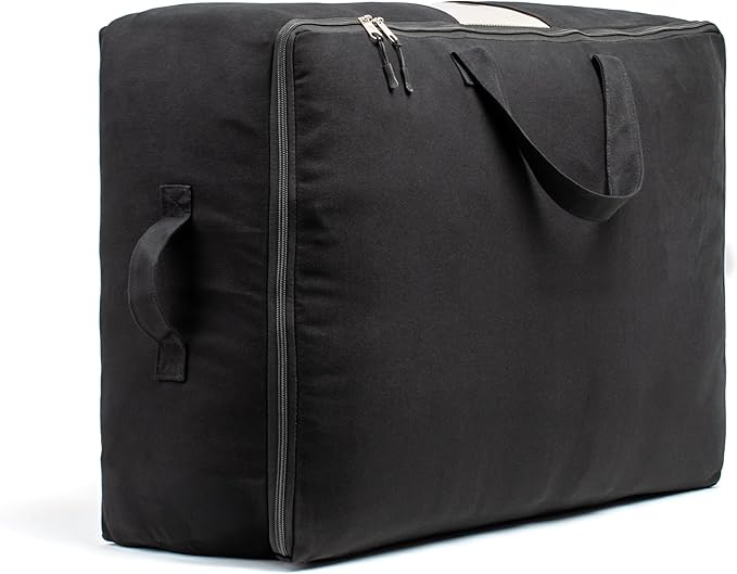 Soft Canvas Storage Bags with Zipper. Thick Breathable by VeraMia