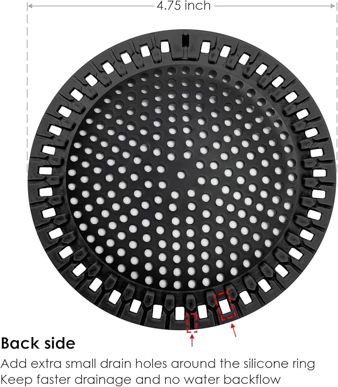 Hair Catcher Shower & Tub Drain Protector, Bathtub & Sink Drain Strainer - Image 4