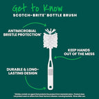 Scotch-Brite Glass and Water Bottle Brush, Long-Lasting, Safe on Glassware - Image 3