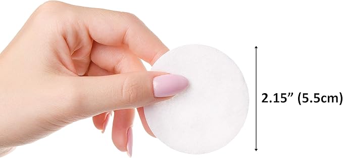 Cliganic Premium Cotton Rounds for Face Makeup Remover Pads, Hypoallergenic - Image 3