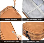 Travel Cable Organizer Pouch Electronic Accessories Carry Case Water Resistant - Image 7