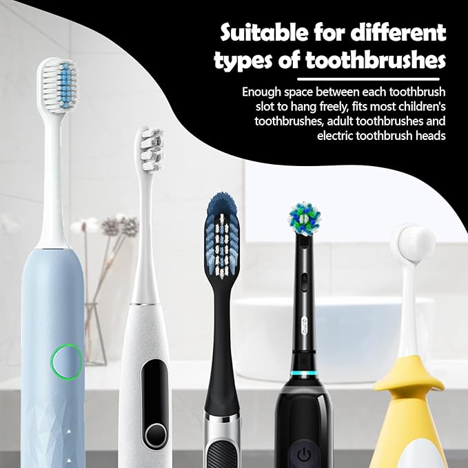 5 Slots Self Adhesive Toothbrush Holder - Image 4