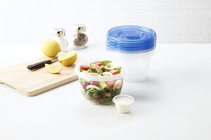 Gladware Lockware To Go Food Storage Containers | Glad Medium Size Round Food - Image 9