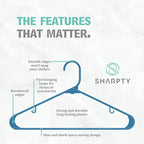 Sharpty Plastic Hangers Clothes Hangers - Image 2