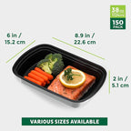 Freshware Meal Prep Containers 1 Compartment Food Containers - Image 4