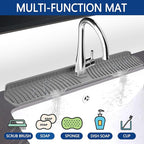Kitchen Sink Splash Guard Gen2-30" x 6'' Silicone Sink Mat Splash Guard fit - Image 4