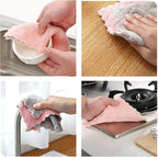 Kitchen Cloth, Microfiber Dish Towels Washcloths, Super Absorbent Coral Velvet - Image 5