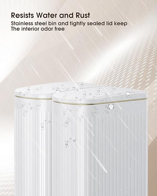 CEROELDA White Bathroom Trash Can - Image 4