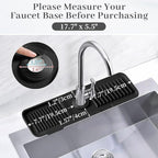 PoYang 17.7 Inch Faucet Mat for Kitchen Sink Splash Guard Behind Faucet - Image 2