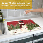 Christmas Snowman Dish Drying Mat - Image 7