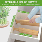 ANTOWIN 4 Pack Expandable Drawer Dividers, 4.7'' High, Extend from 12.2'' to - Image 4