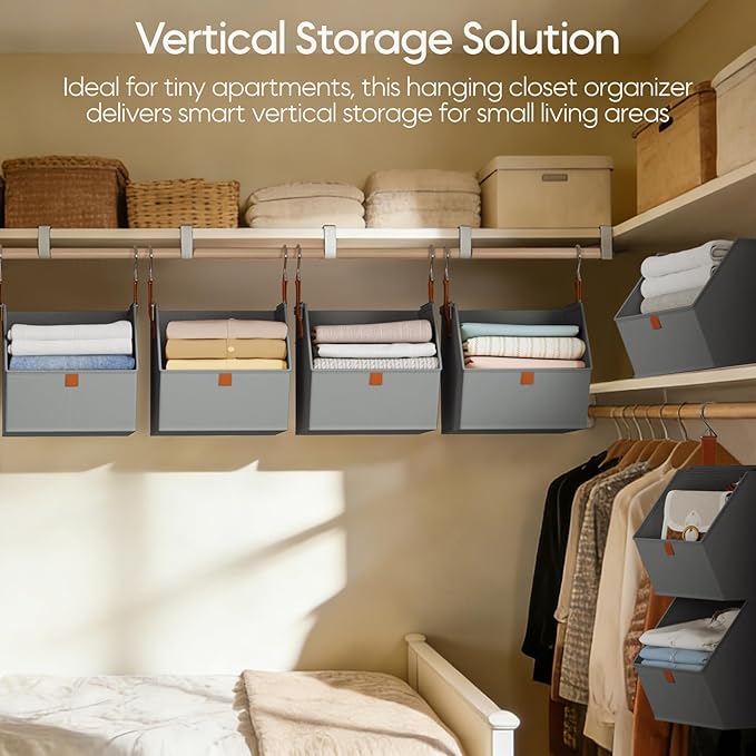 Collapsible Hanging Closet Organizer - Image 2