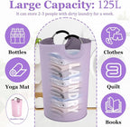 2Pack 125L Extra Large Laundry Baskets, Collapsible Laundry Hamper - Image 2
