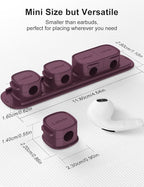 6 Pack Magnetic Cable Clips, Laitver Cord Organizer Holder Strong Adhesive Desk - Image 8
