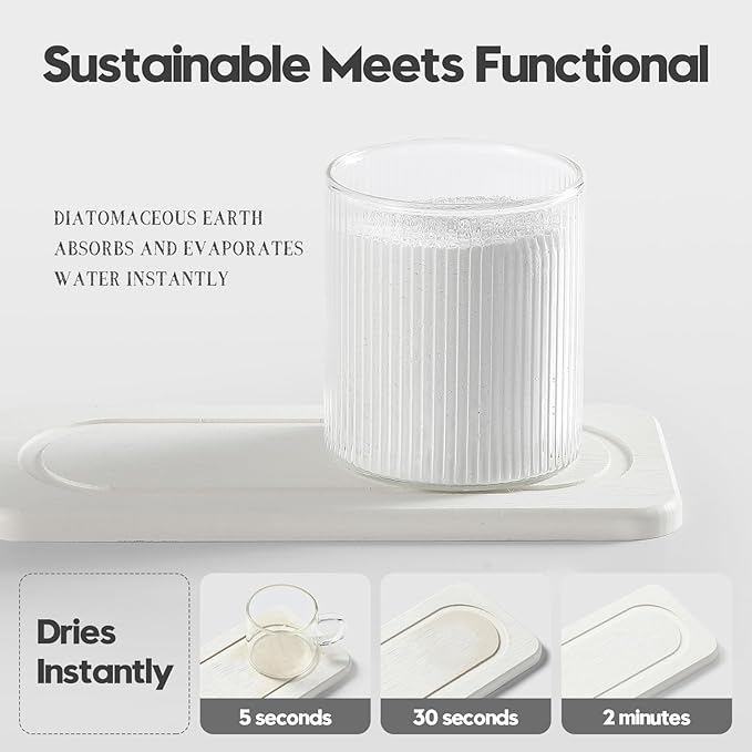 2Pack Water Absorbing Stone Tray - Image 6