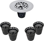 Danco 10529P Chrome Shower Drain Hair Catcher by DANCO