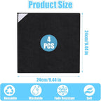 4 Pack Magnetic Cleaning Cloth Microfiber Dry Erase Eraser Board Cleaner - Image 2